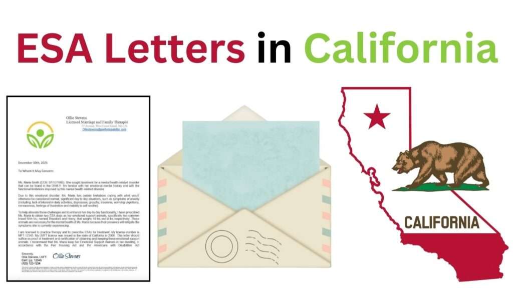 ESA Letters in California