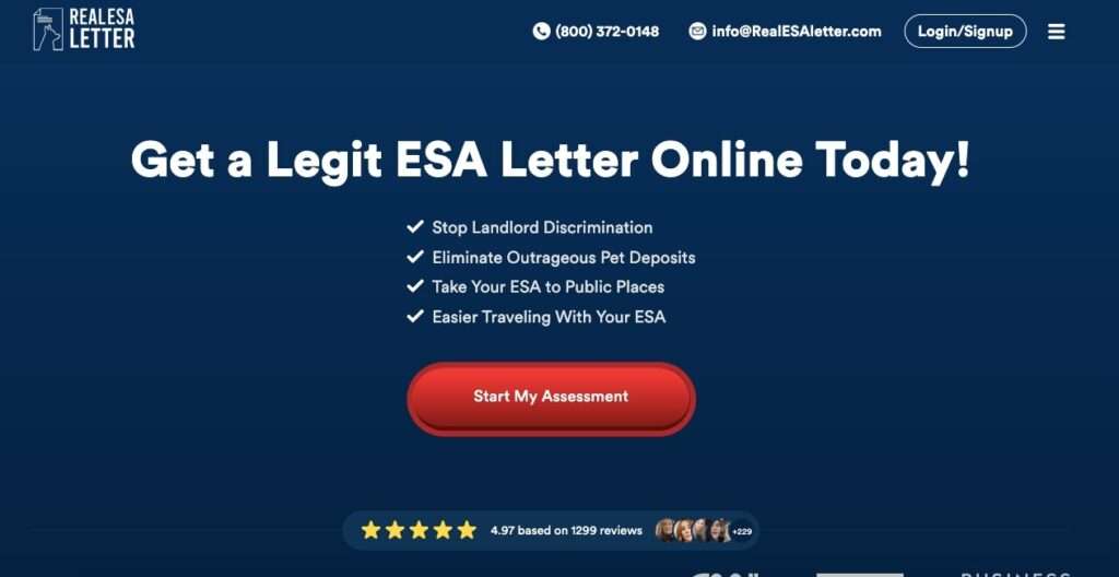 Real ESA Letter