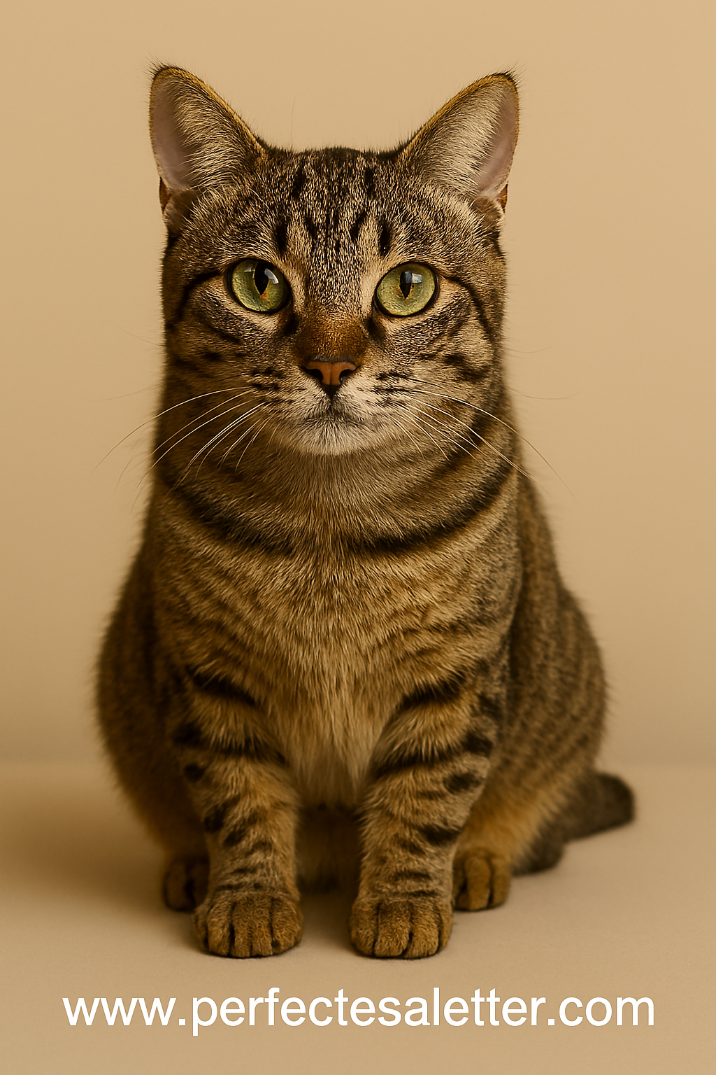 Close-up of a tabby cat with green eyes, symbolizing the comfort and companionship of an emotional support animal; used to promote ESA letter services from PerfectESALetter.com for housing and travel rights.