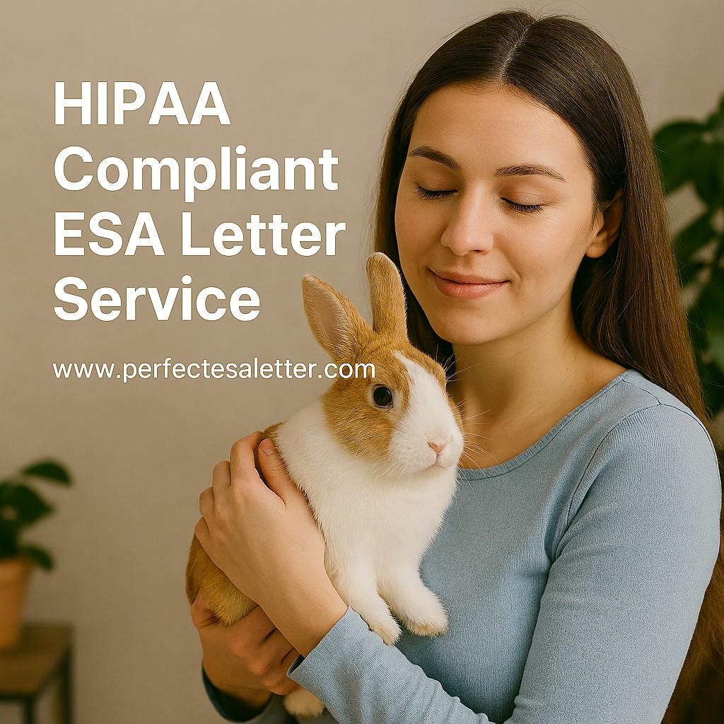 HIPAA Compliant ESA Letter Service – Secure, Legal, and Reliable Support for Your Emotional Support Animal