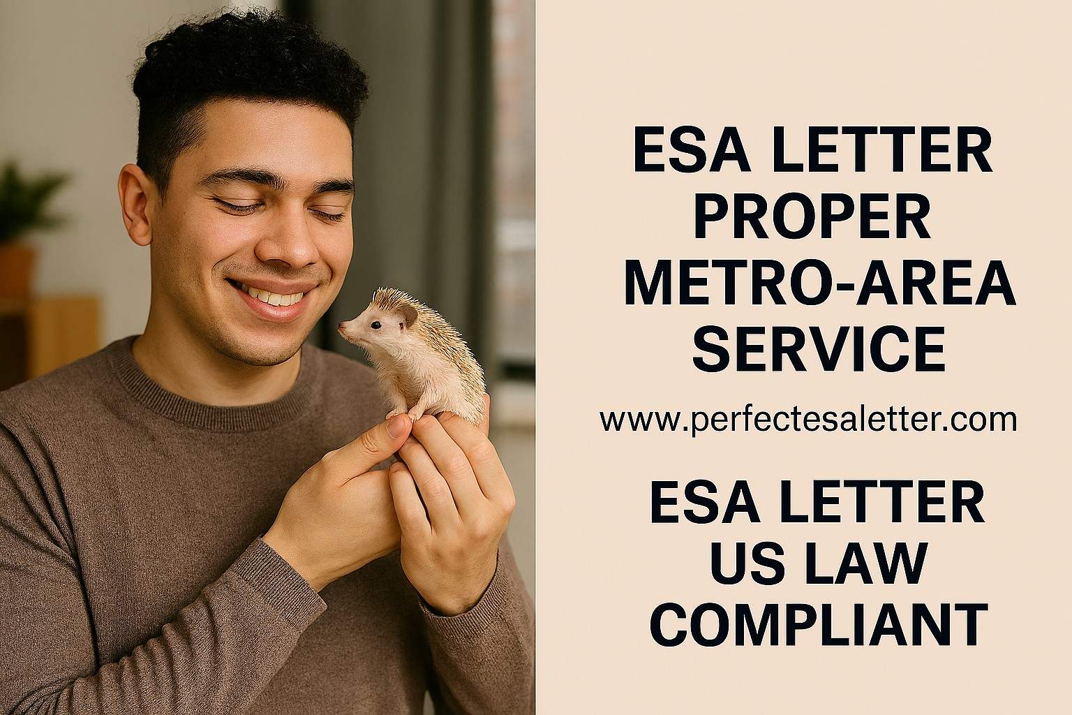 ESA Letter Proper Metro-Area Service – Get Your ESA Approval Fast & Hassle-Free
