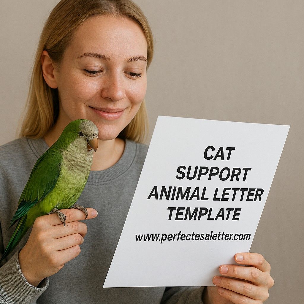Cat Support Animal Letter Template: How to Get a Legal ESA Letter for Your Cat