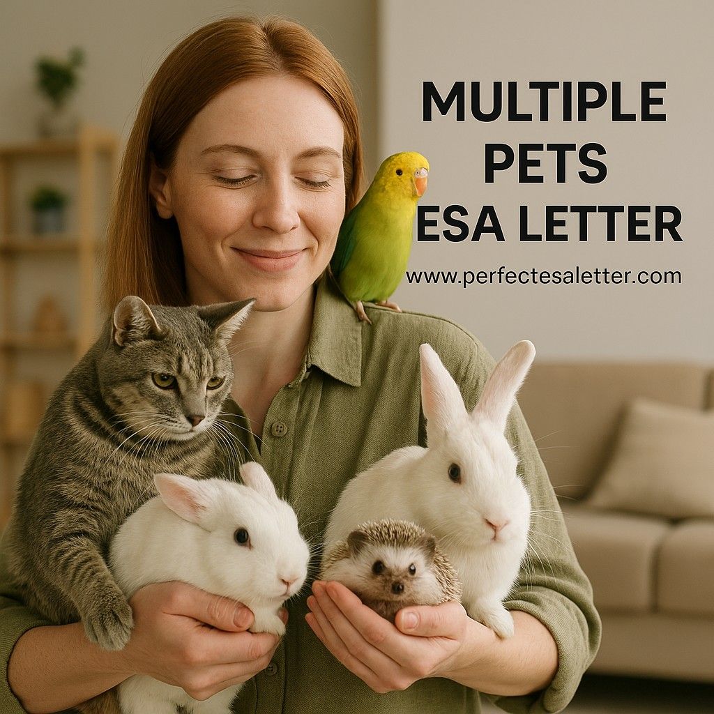 Multiple Pets ESA Letter – How to Legally Keep All Your Emotional Support Animals