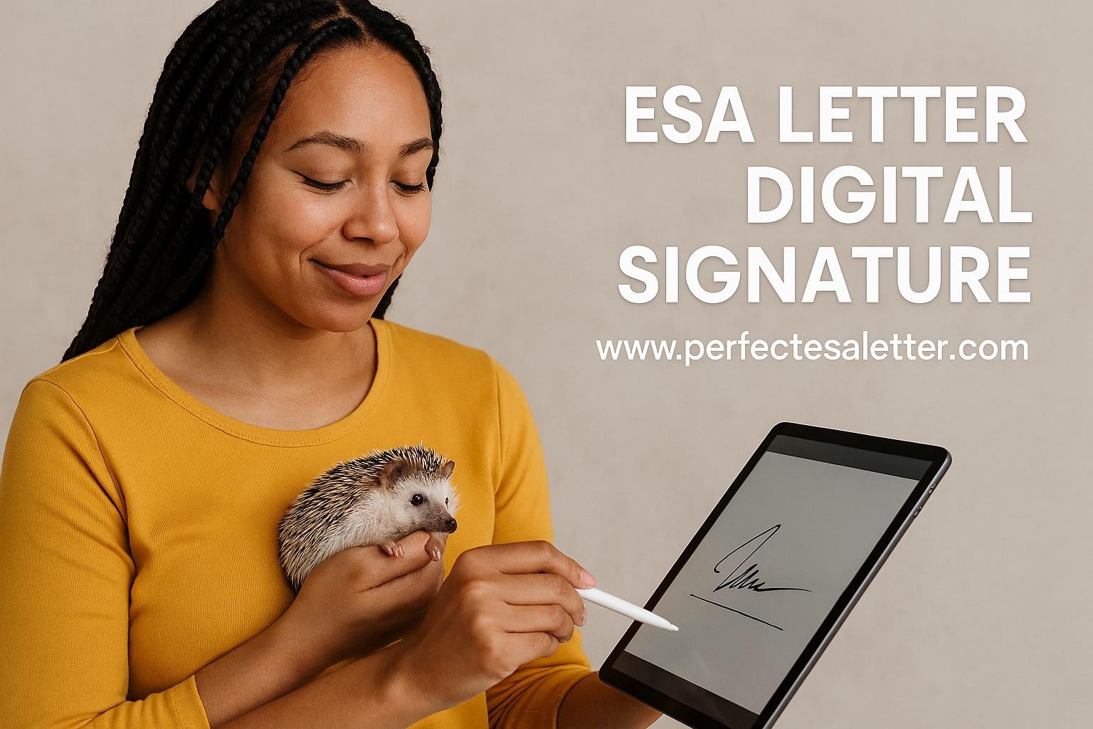 ESA Letter with Digital Signature – Instant, Secure & Legally Valid