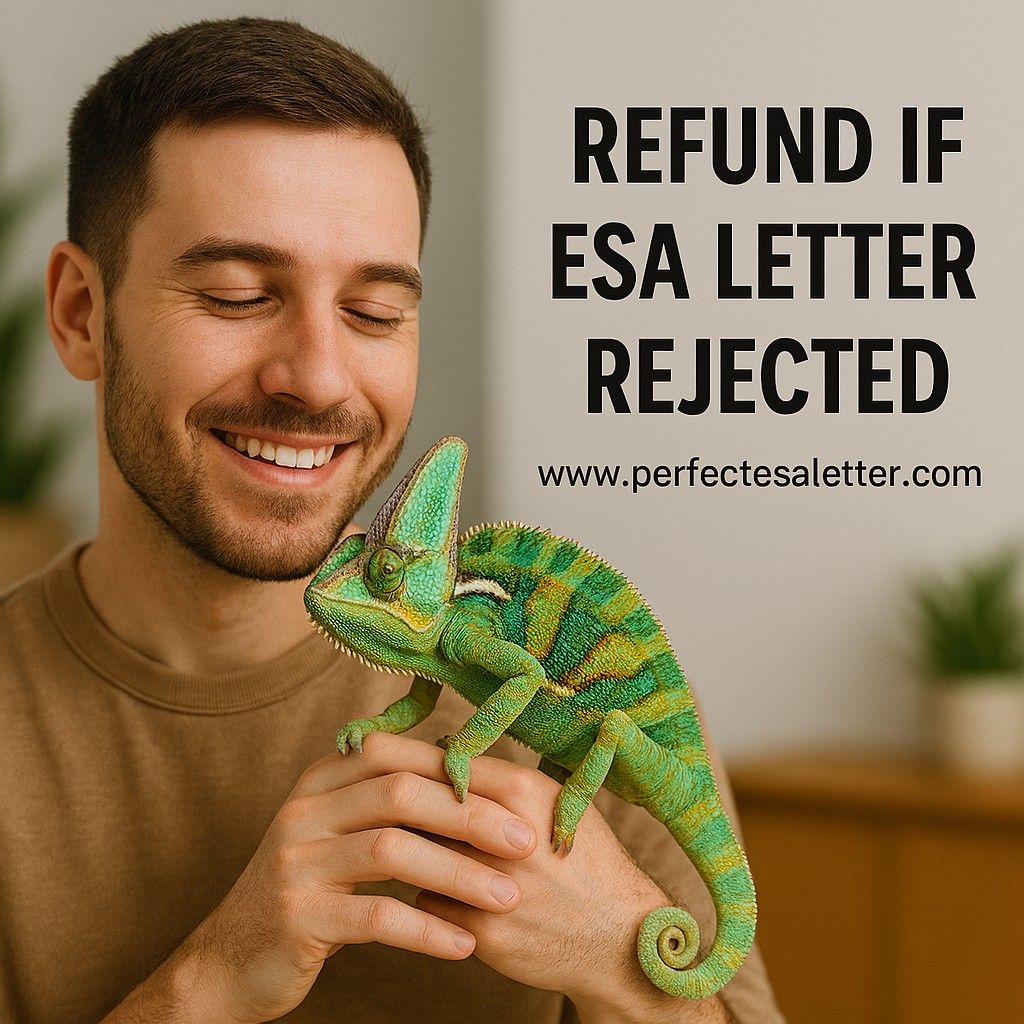 Refund if ESA Letter Rejected – 100% Risk-Free Emotional Support Animal Letter Service