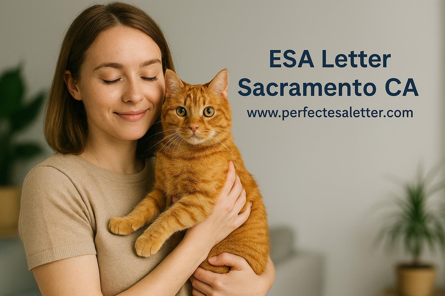 ESA Letter Sacramento, CA – Get a Legitimate Emotional Support Animal Letter from Licensed California Professionals