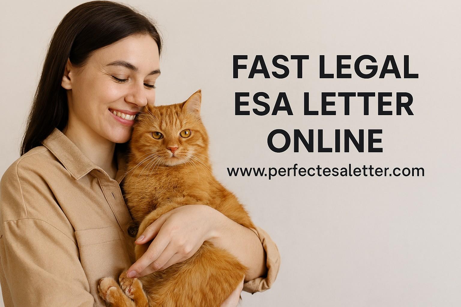 Get Your Fast Legal ESA Letter Online – 100% Compliant & Approved