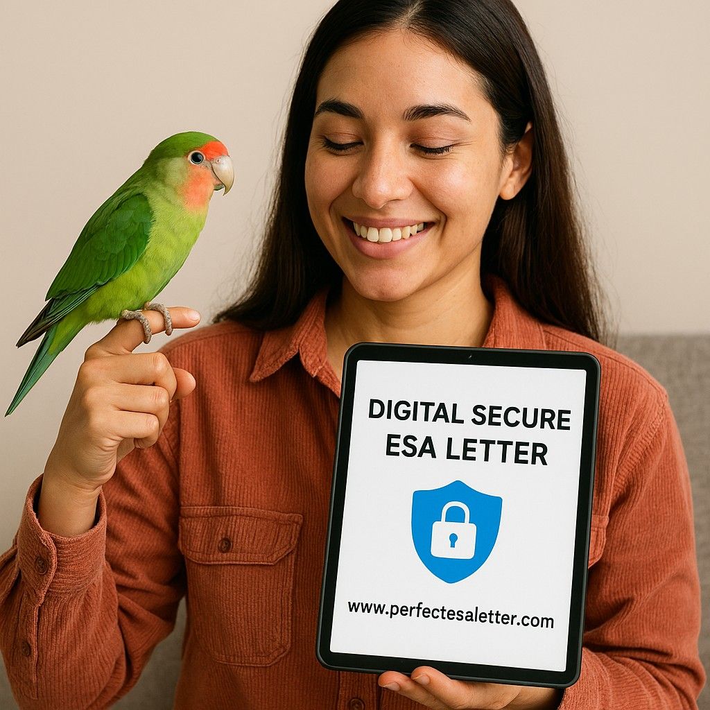 Digital Secure ESA Letter – Fast, Legal & 100% Verified Documentation for Your Emotional Support Animal