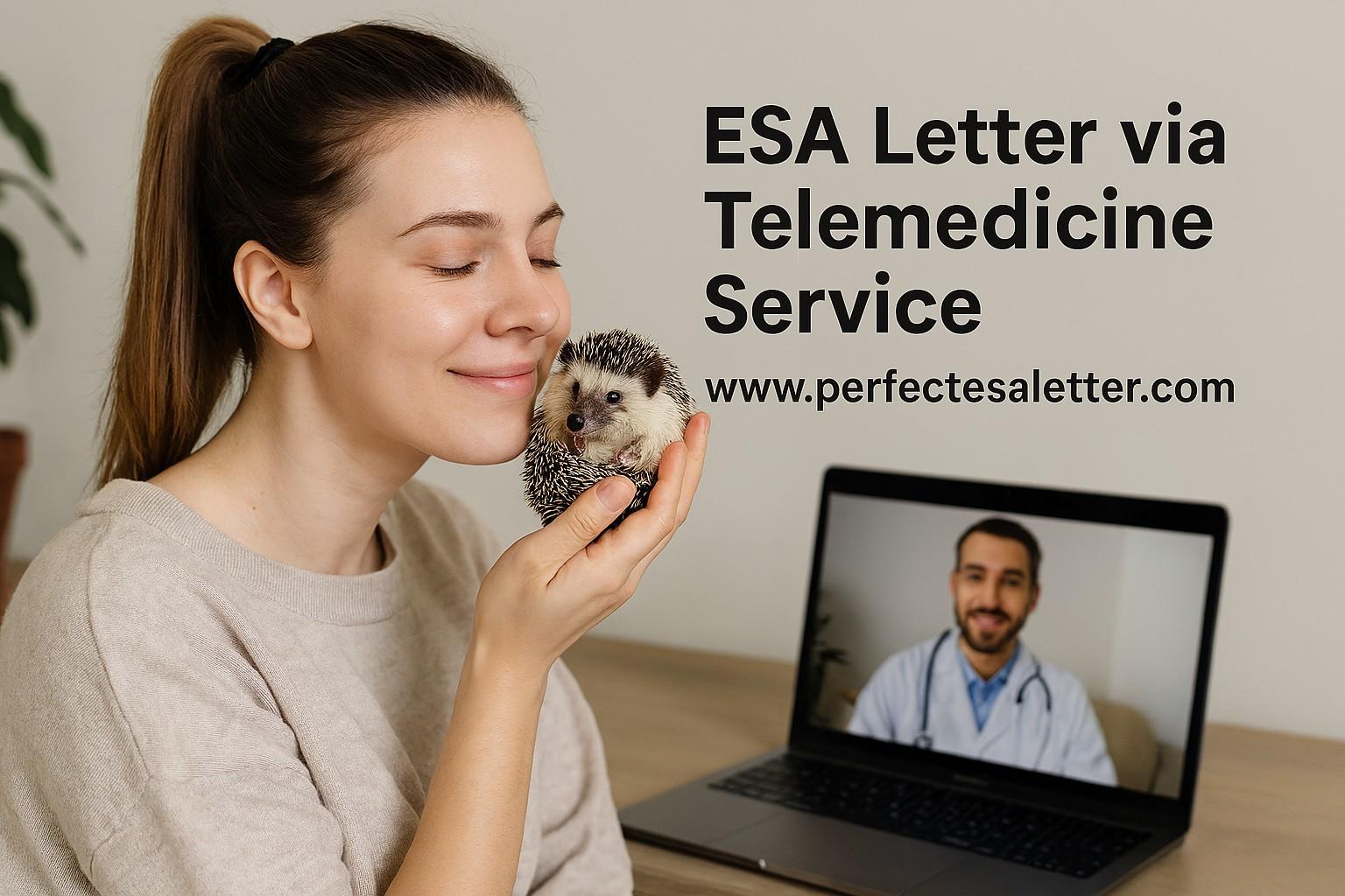 ESA Letter via Telemedicine Service – Fast, Legal & 100% Housing Approved
