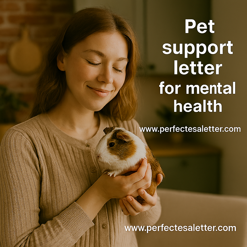 Petsupport Letter for Mental Health: How It Helps and How to Get One in 2025