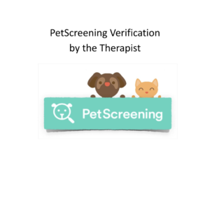 PetScreening ESA Verification by Licensed Therapist
